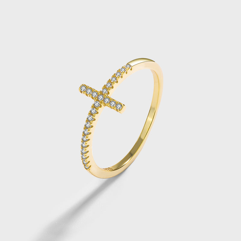 アクセサリー cvtvlist CROSS RING Cross Ring with CZ – The Hammer Silver Ltd